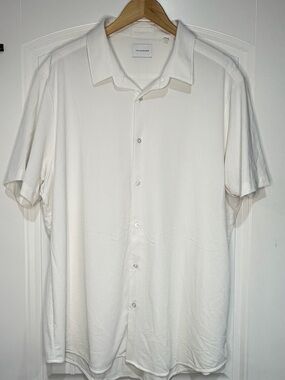 7 Diamonds Cream Short-Sleeve Button-Down Shirt